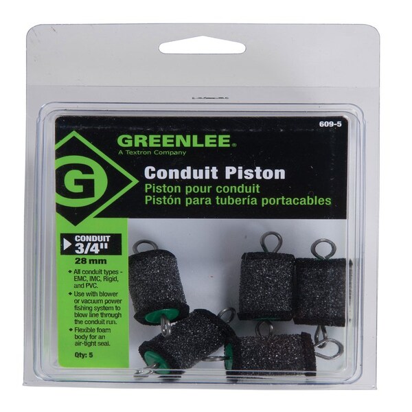 Greenlee 3/4 in. Rigid 3/4 in. L Conduit Piston Foam/Steel 6095 Zoro